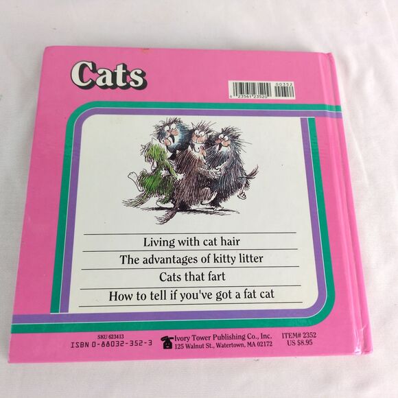 CATS by Herbert I Kavet 1992 Hardcover Book Illust Martin Riskin Ivory Tower Pub - Picture 2 of 8